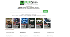 Desktop Screenshot of freshpatents.com